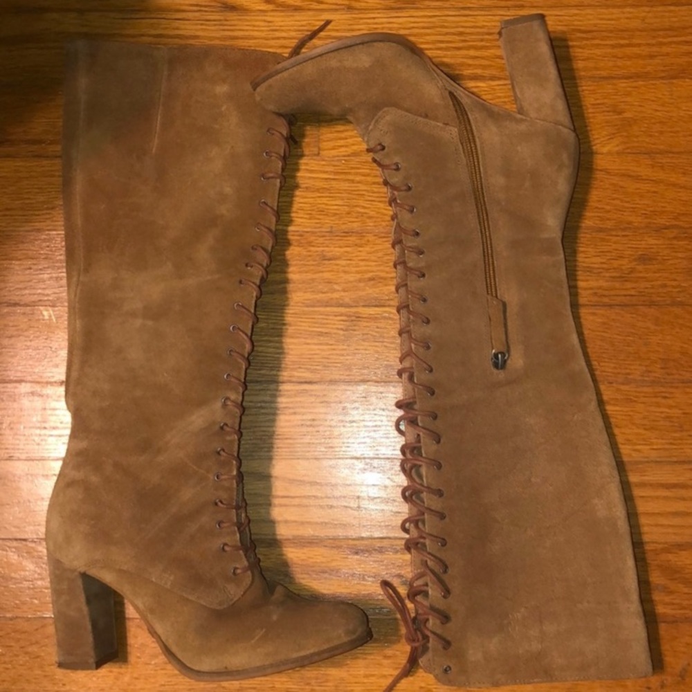 Tan heeled boots - Picture 2 of 5